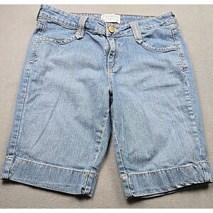 Levi Strauss Signature Women's Size 10 Blue Stretch Bermuda